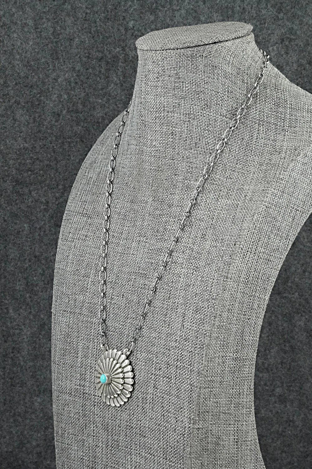 Turquoise & Sterling Silver Necklace - Sheldon Mariano