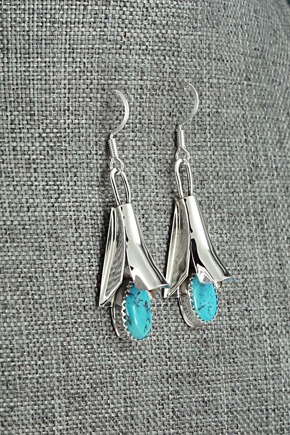 Turquoise & Sterling Silver Squash Blossom Set - Louise Yazzie