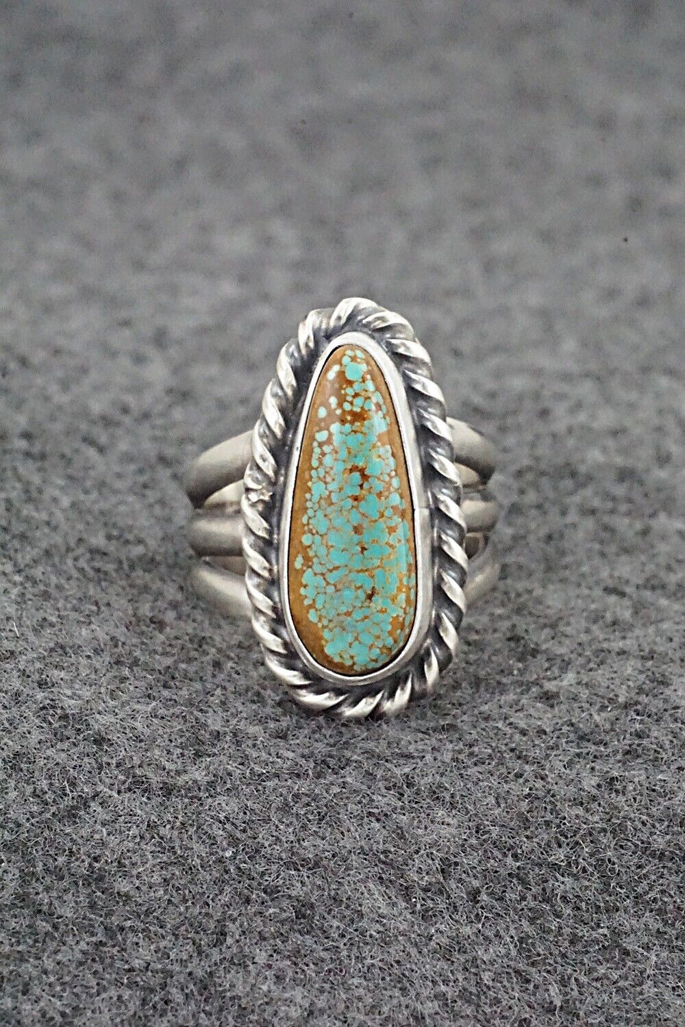 Turquoise & Sterling Silver Ring - Kathleen Livingston - Size 7