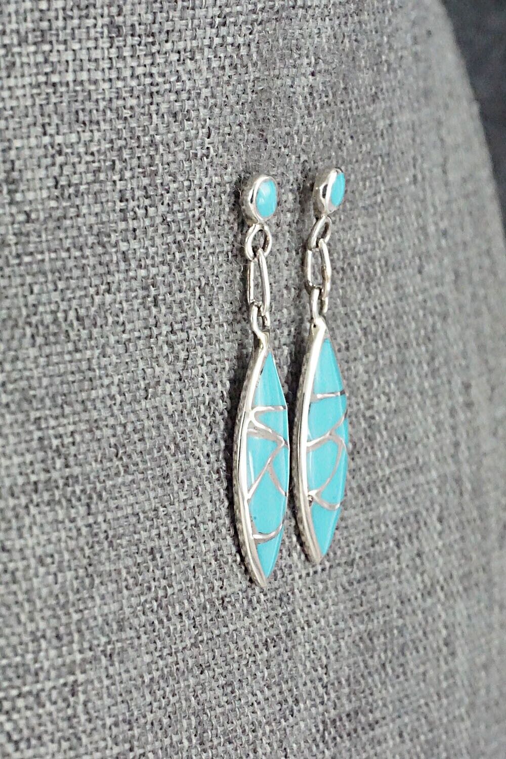 Turquoise & Sterling Silver Earrings - Orena Leekya