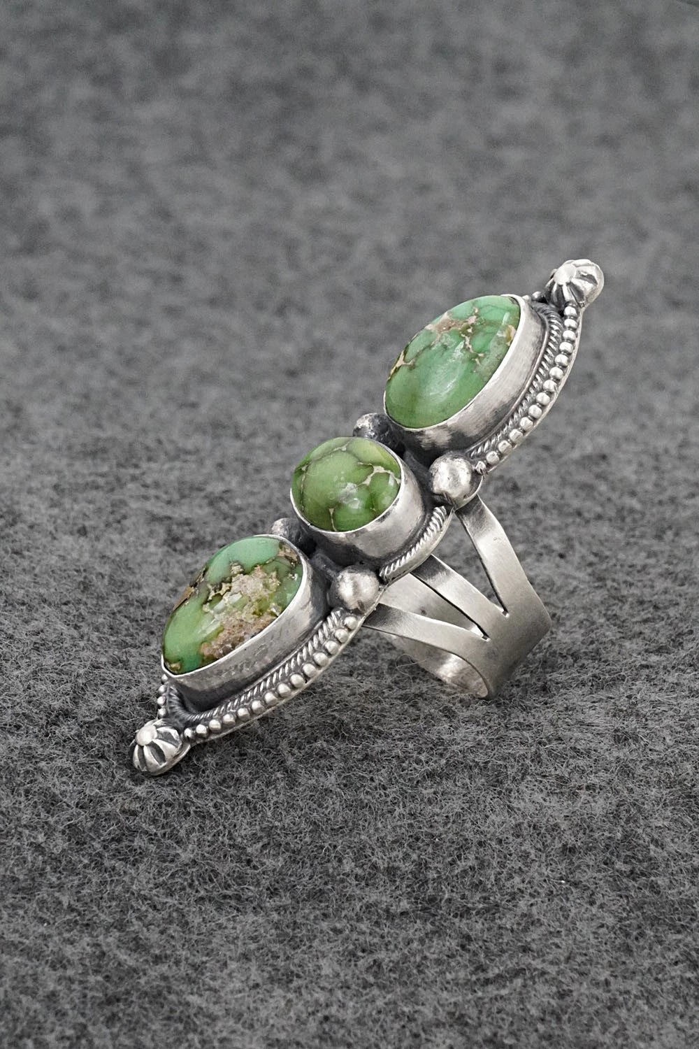 Turquoise & Sterling Silver Ring - Bobby Johnson - Size 7