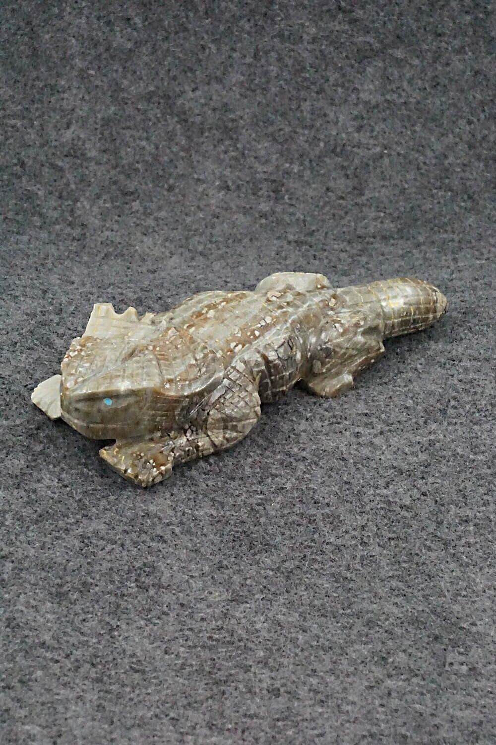 Horned Toad Zuni Fetish Carving - Tony Mackel