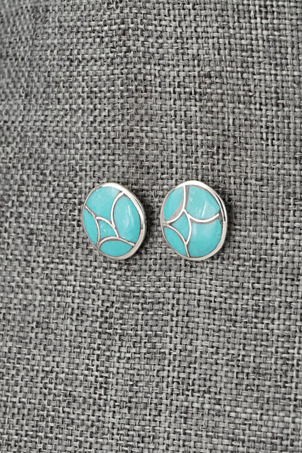 Turquoise & Sterling Silver Earrings - Orena Leekya