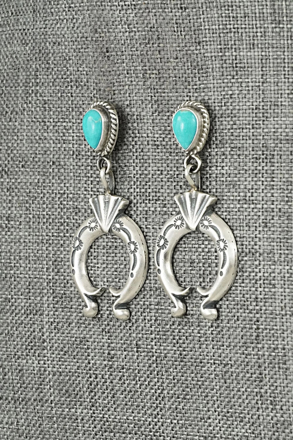 Turquoise & Sterling Silver Earrings - Sharon McCarthy