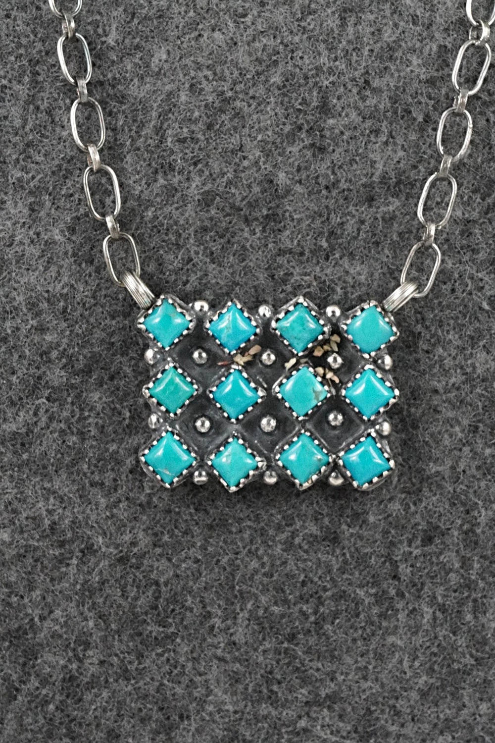 Turquoise & Sterling Silver Necklace - Melissa Anderson
