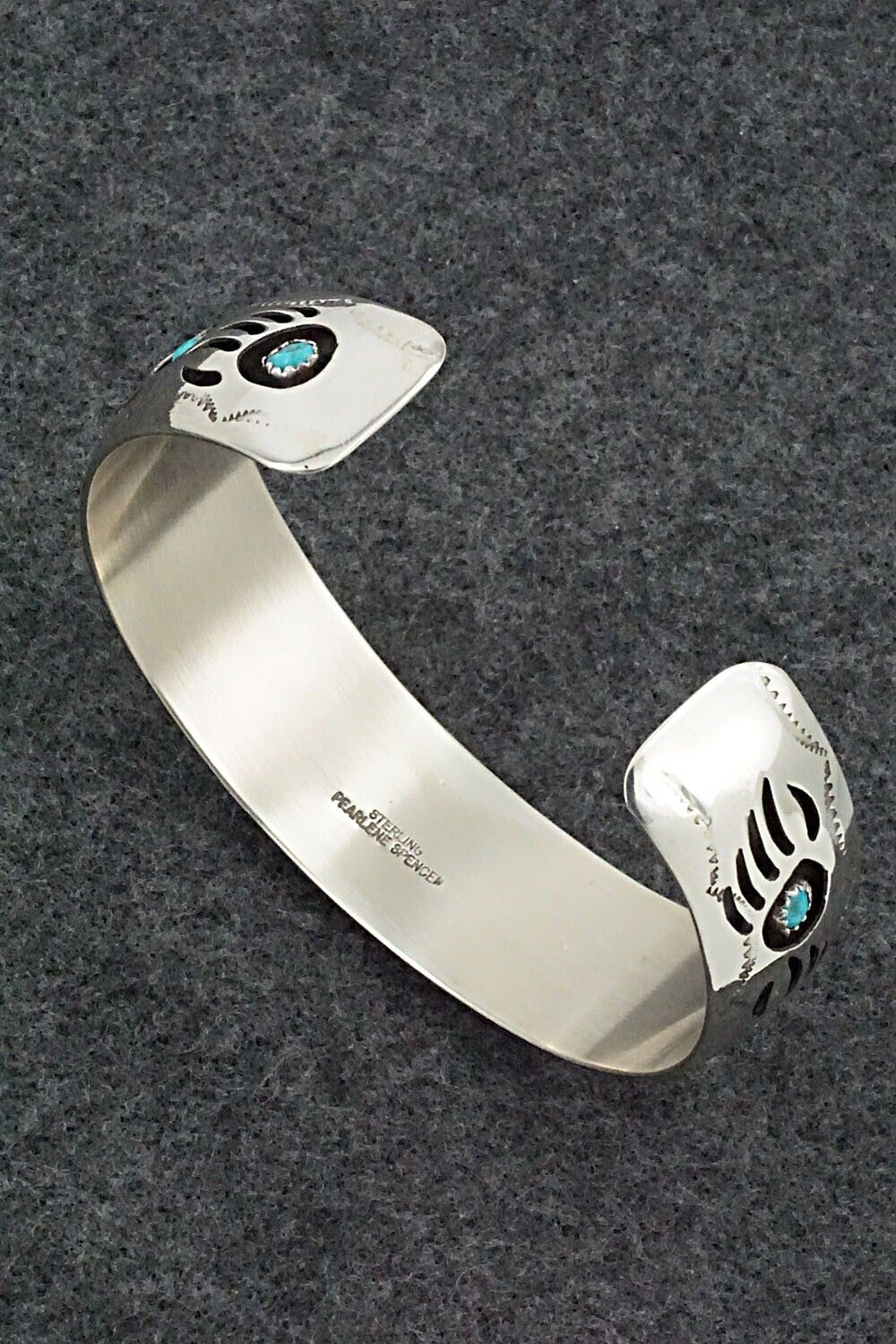 Turquoise & Sterling Silver Bracelet - Pearlene Spencer