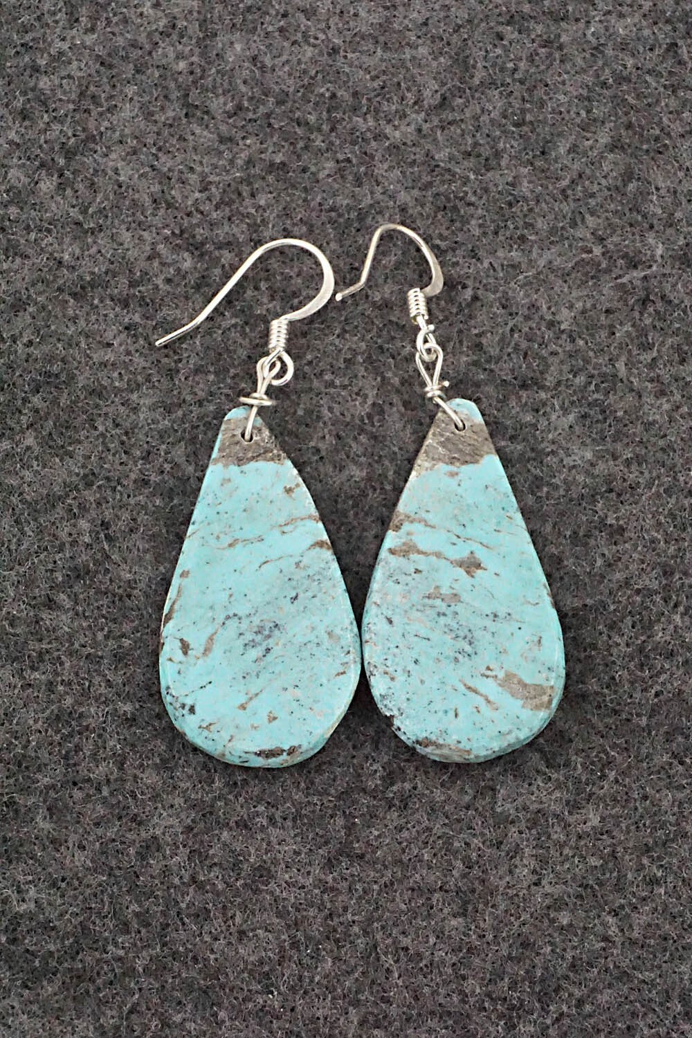 Turquoise & Sterling Silver Earrings - Joe Garcia