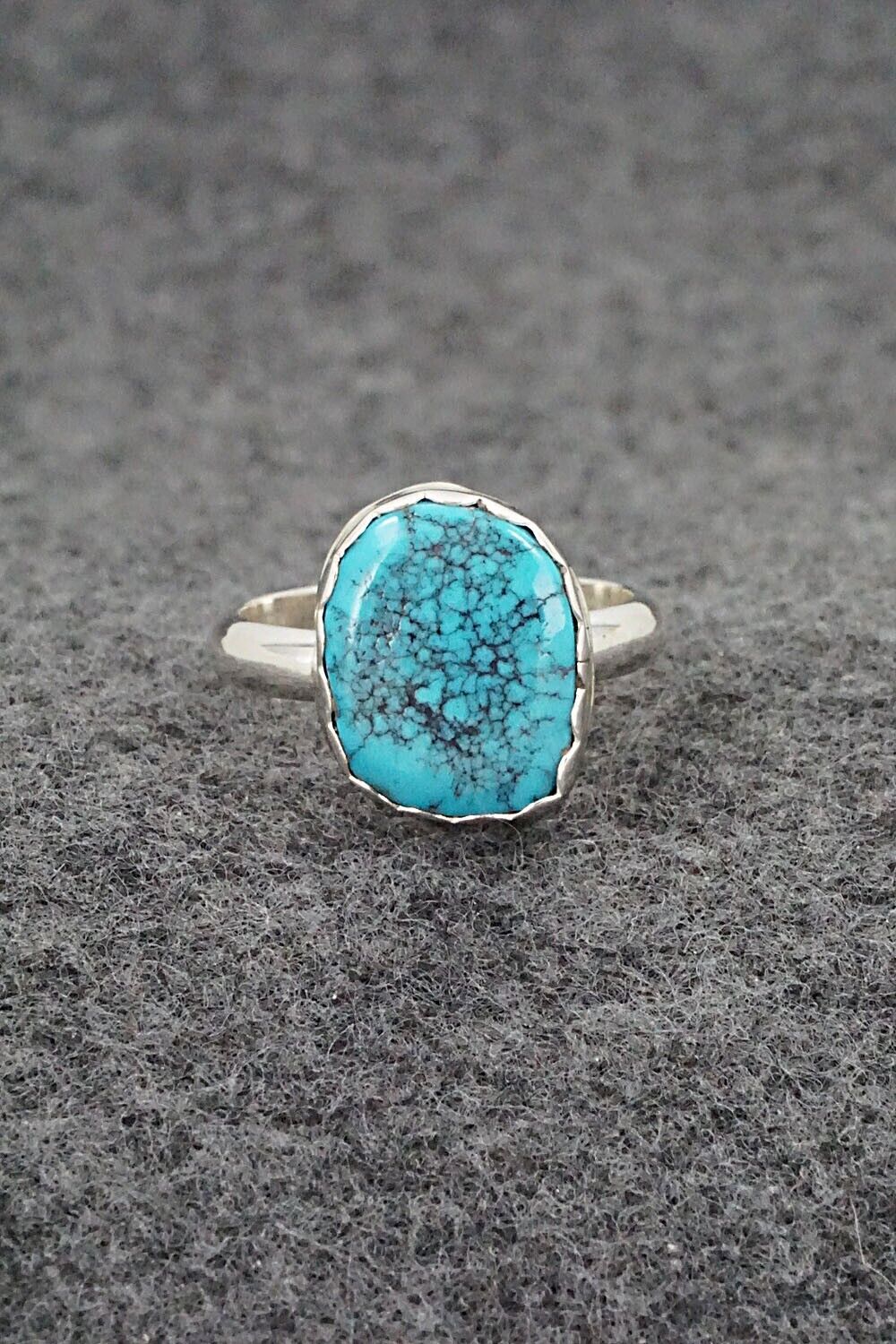 Turquoise & Sterling Silver Ring - Isabelle John - Size 7