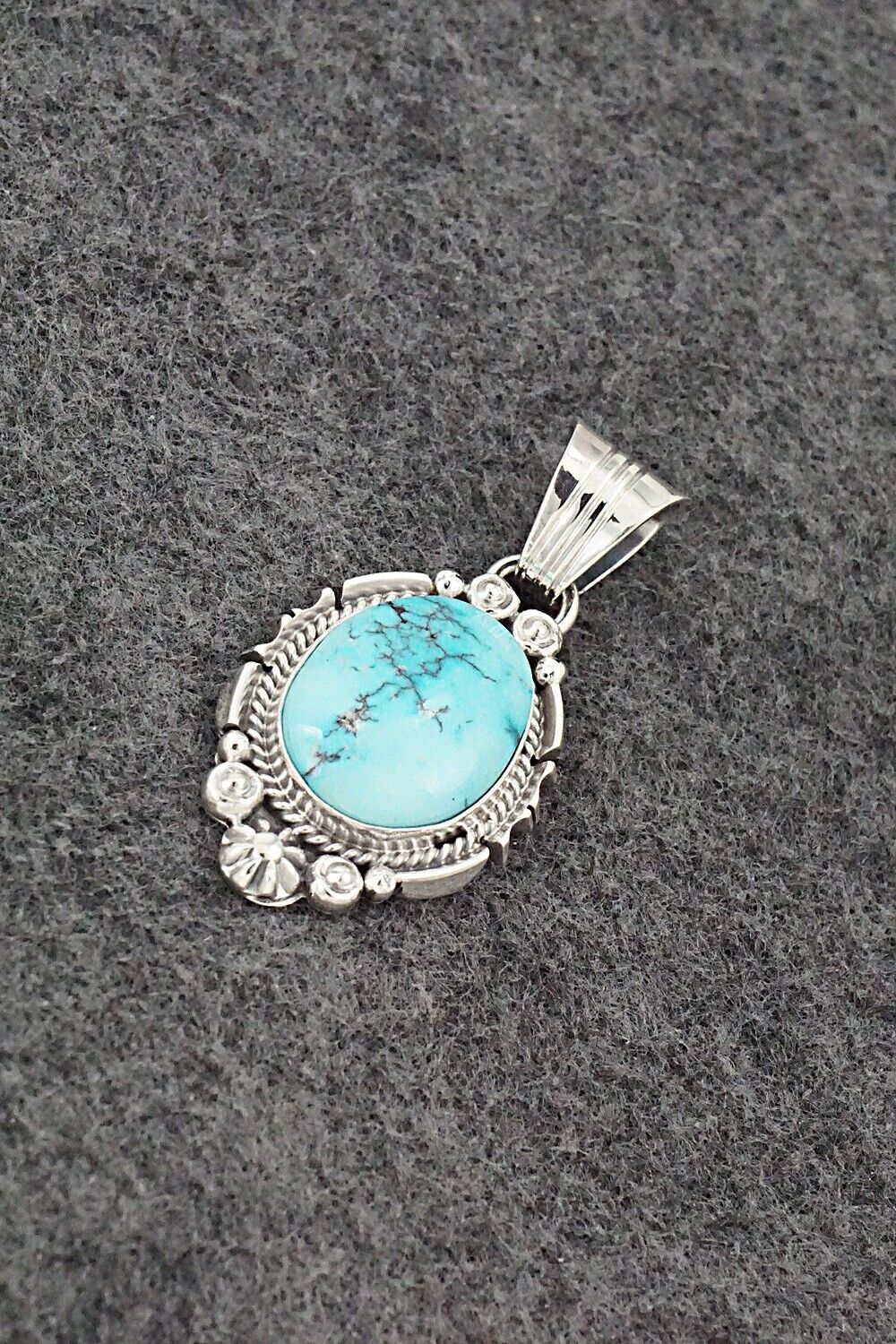 Turquoise & Sterling Silver Pendant - Daniel Benally