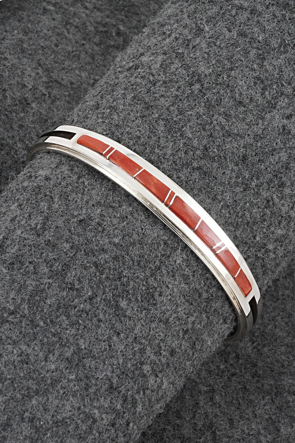 Coral & Sterling Silver Bracelet - Wilbert Muskett Jr.