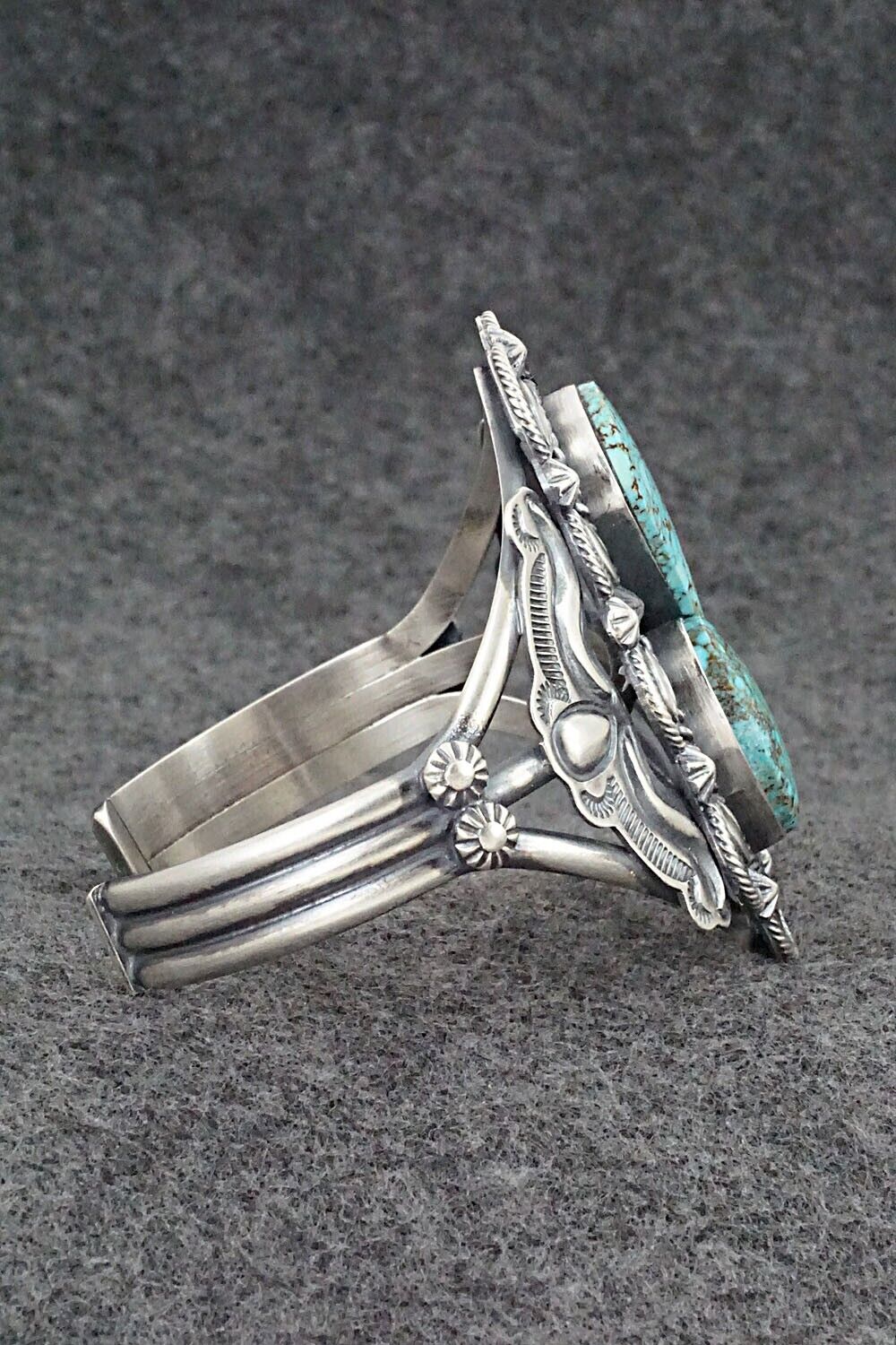 Turquoise & Sterling Silver Bracelet - Raymond Delgarito