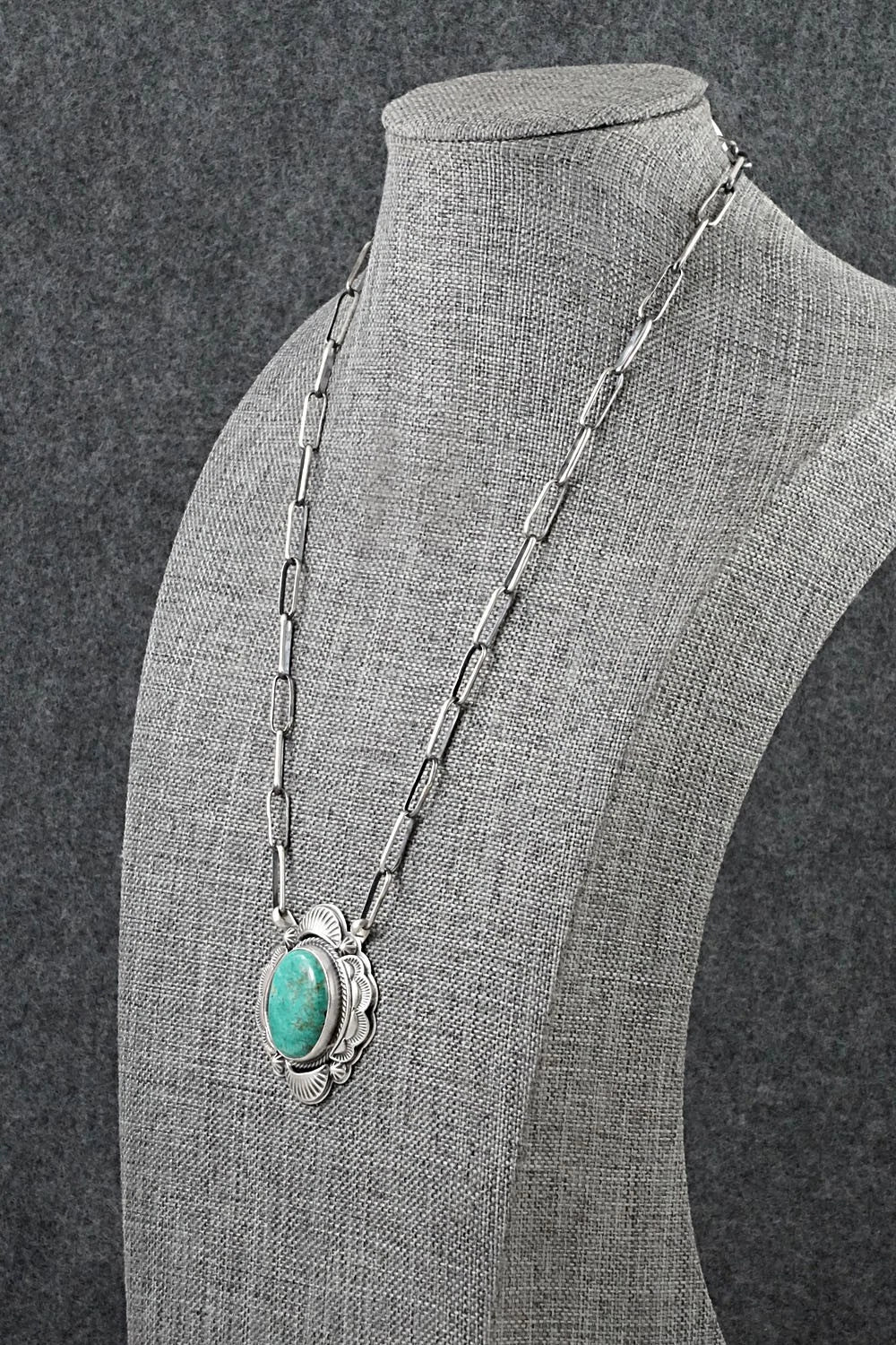 Turquoise & Sterling Silver Necklace - Randy Boyd