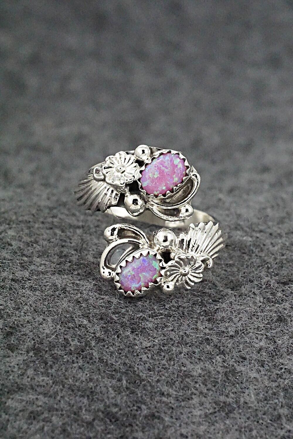 Opalite & Sterling Silver Ring - Etta Belin - Size 7.5