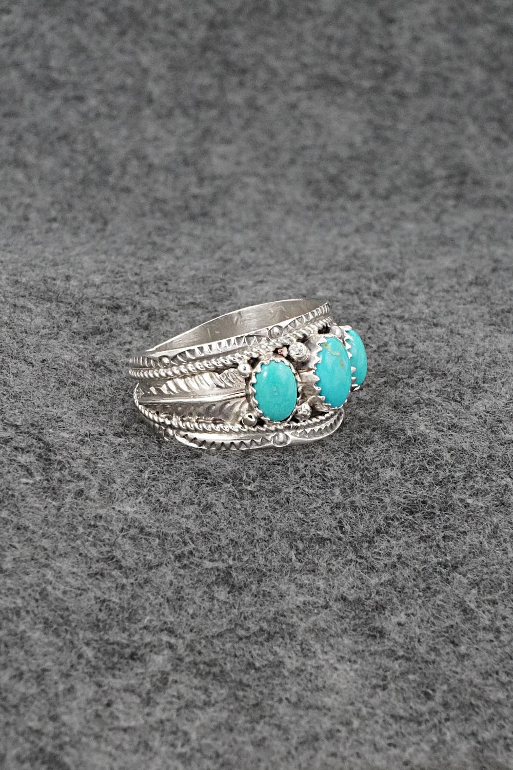 Turquoise & Sterling Silver Ring - Betty Begaye - Size 11