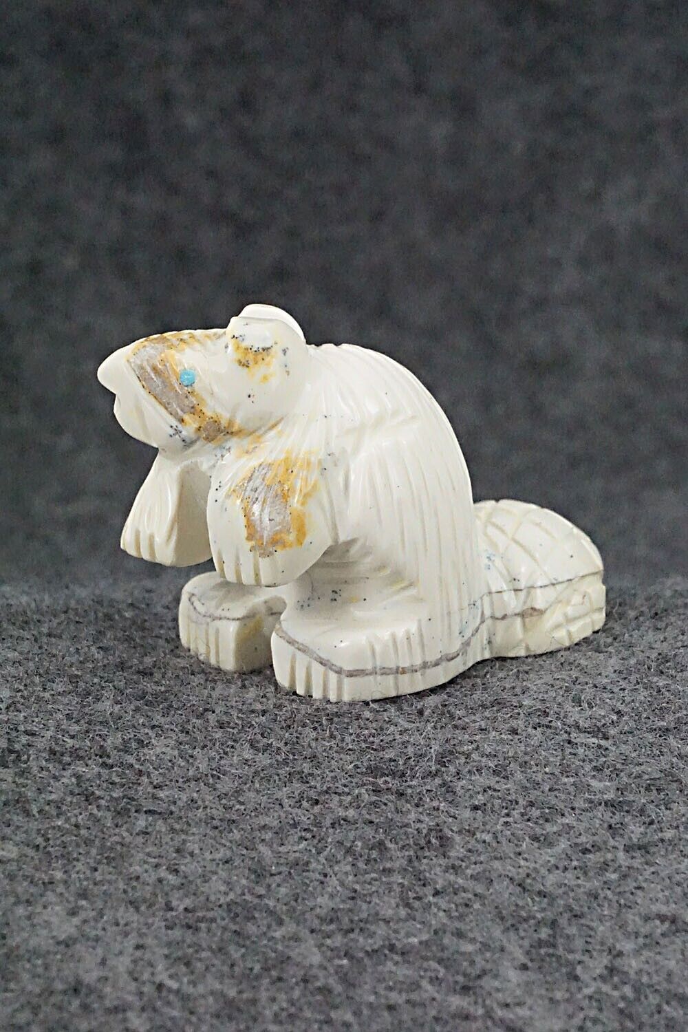 Beaver Zuni Fetish Carving - Gilbert Lonjose