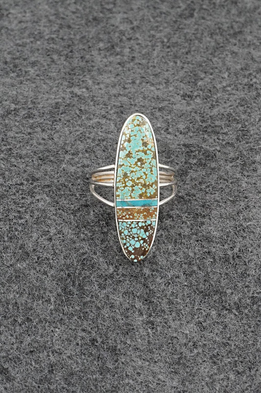Turquoise & Sterling Silver Ring - Harold Smith - Size 8.25