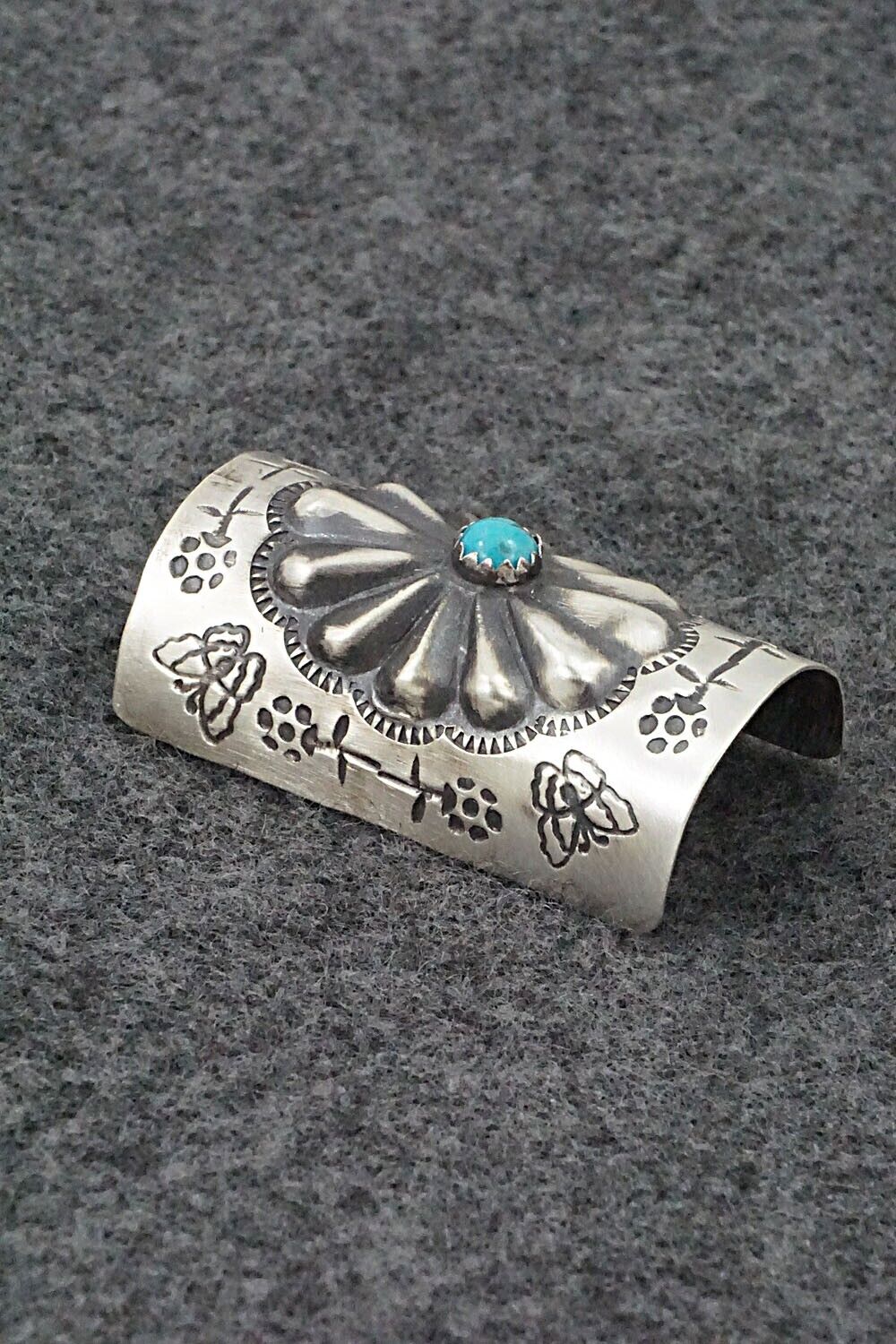 Turquoise & Sterling Silver Hair Pin - Arlene Soce