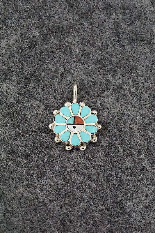 Multi Stone & Sterling Silver Pendant - Maxine Soseeah