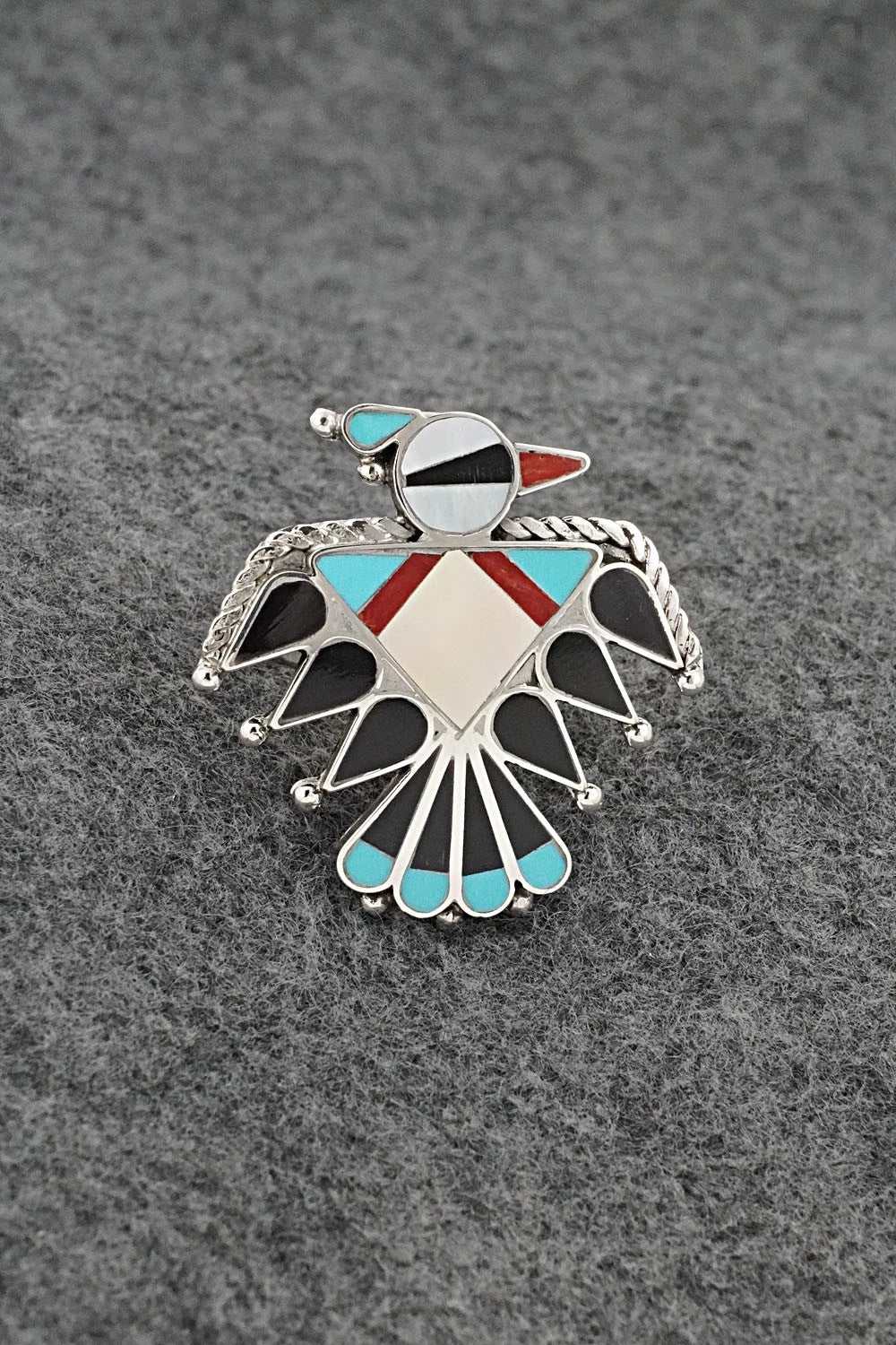 Multi-Stone & Sterling Silver Inlay Necklace Set - Adrian Wallace