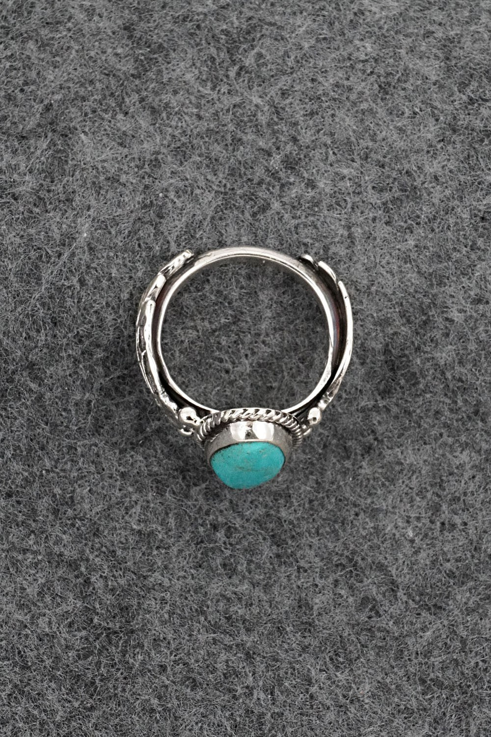 Turquoise & Sterling Silver Ring - Annette Chiquito - Size 7