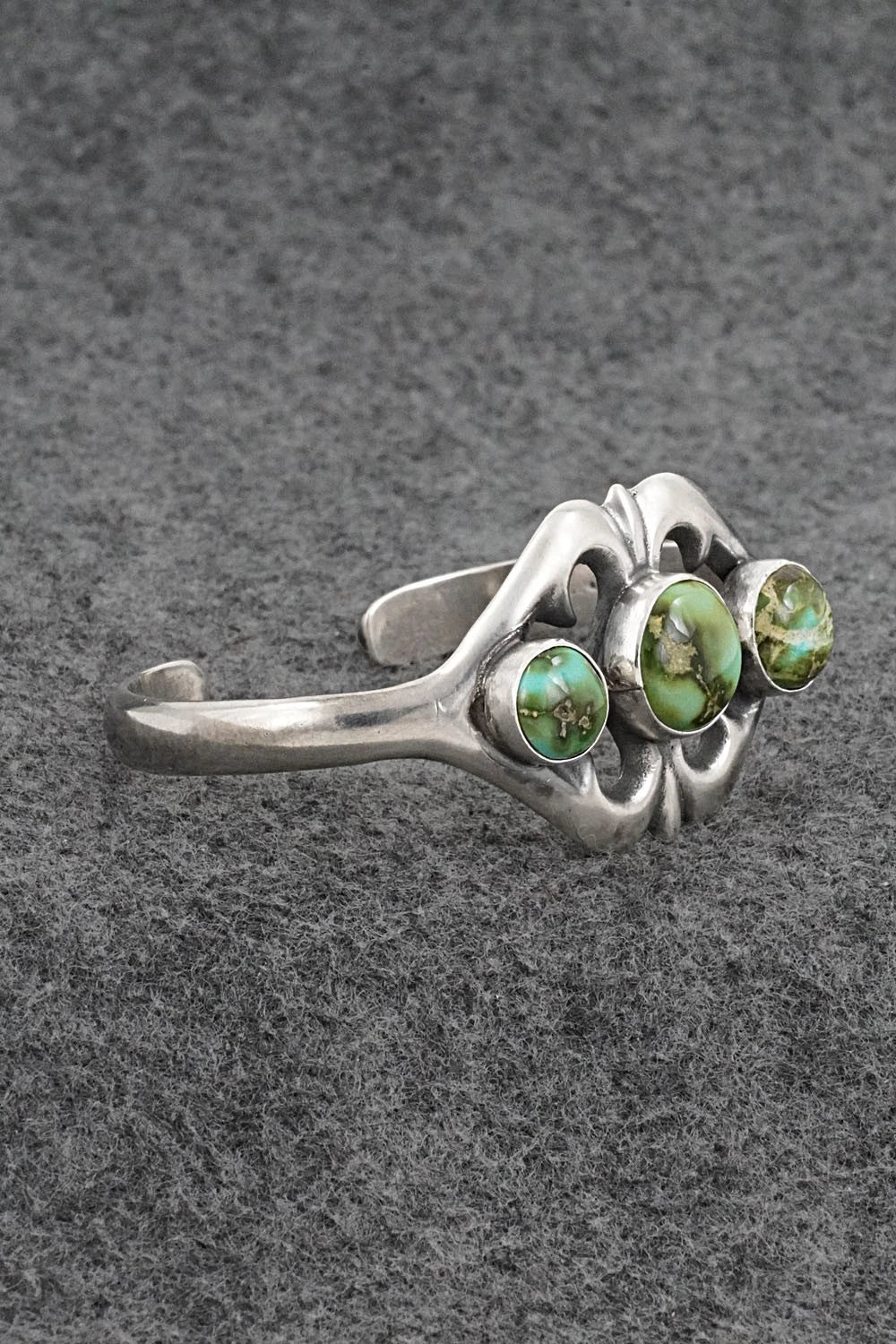 Turquoise & Sterling Silver Bracelet - Eugene Gruber