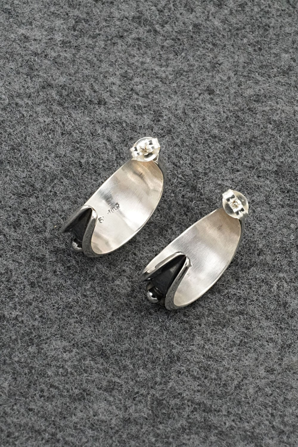 Onyx & Sterling Silver Earrings - Paul Largo