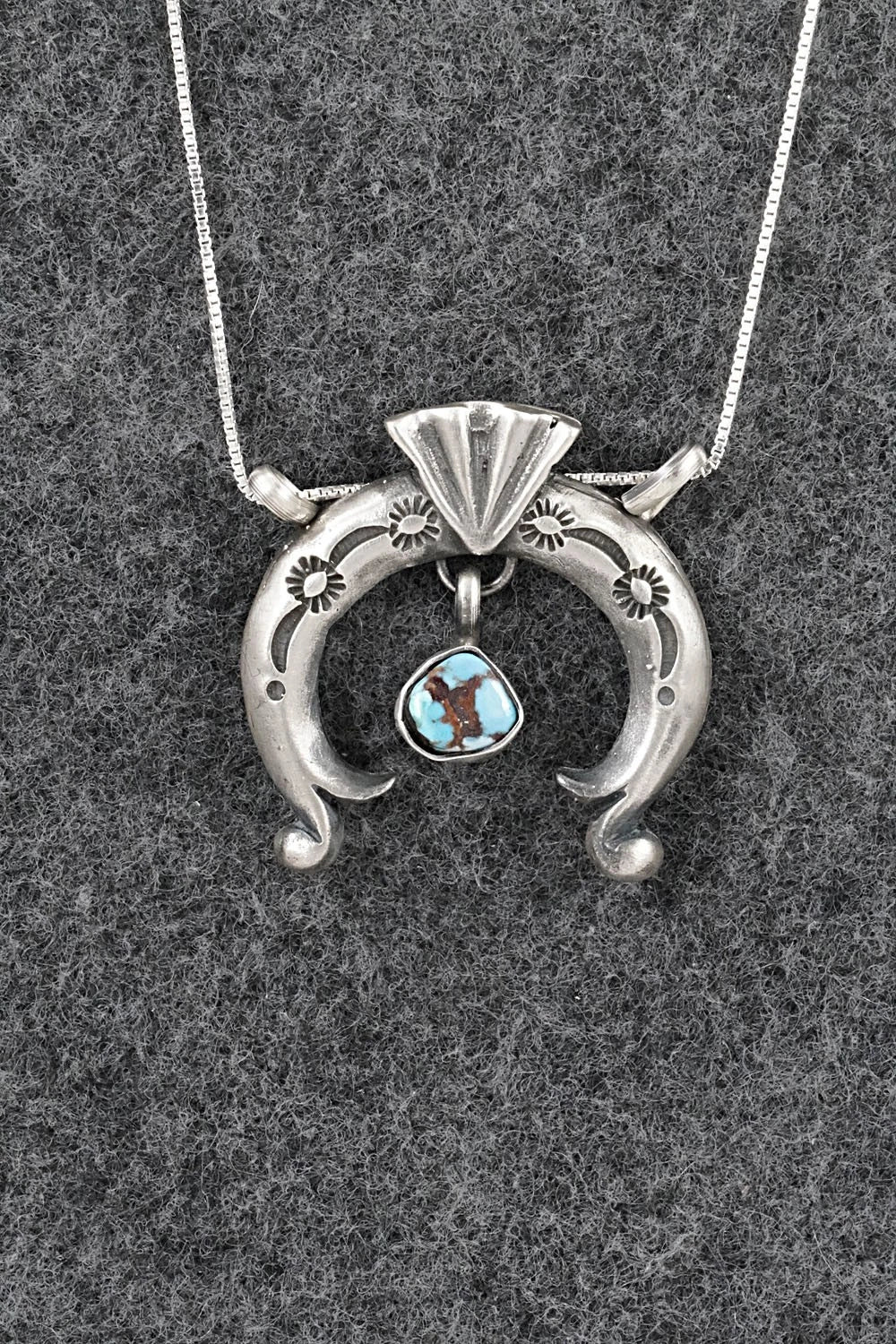 Turquoise & Sterling Silver Necklace - Gary Shorty