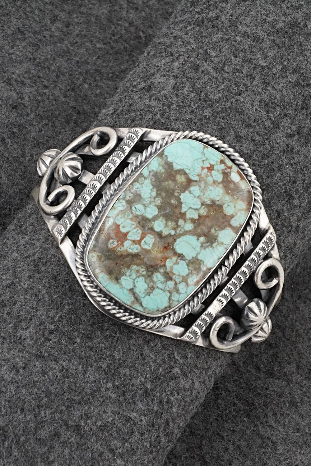 Turquoise & Sterling Silver Bracelet - Bobby Johnson