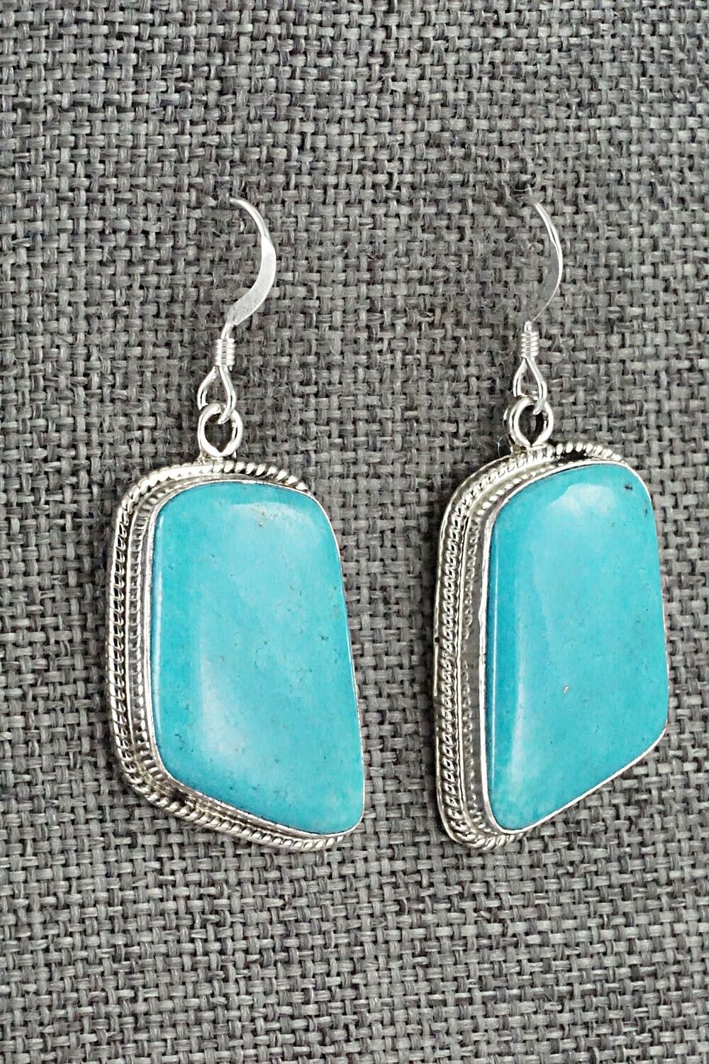 Turquoise and Sterling Silver Earrings - Sharon McCarthy