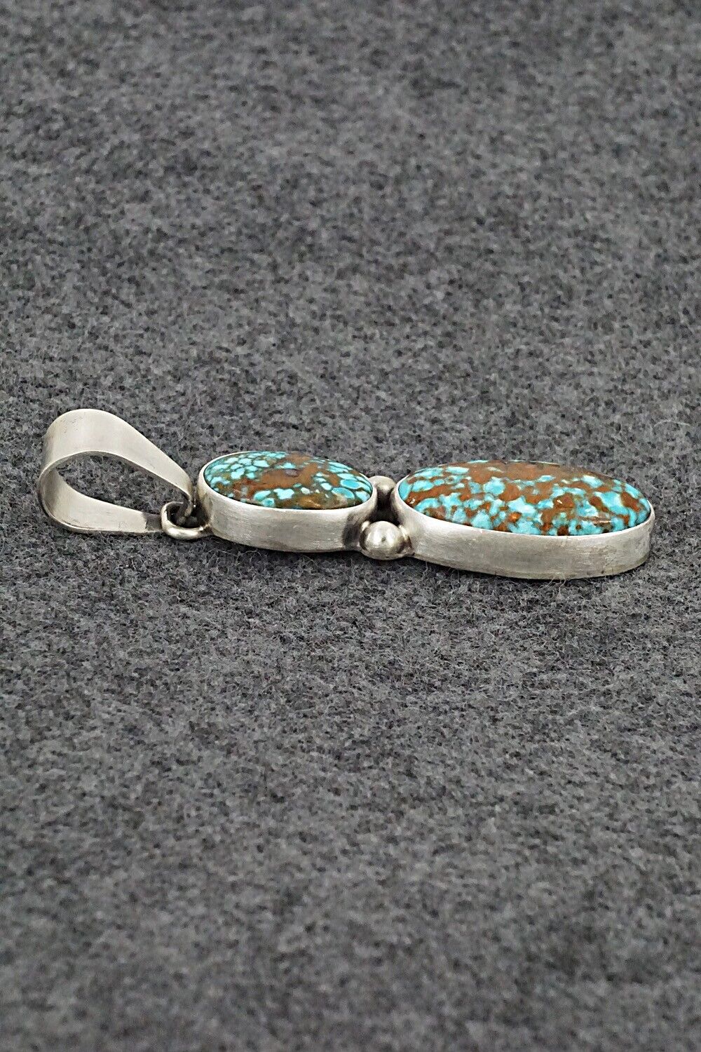 Turquoise & Sterling Silver Pendant - Darrin Livingston