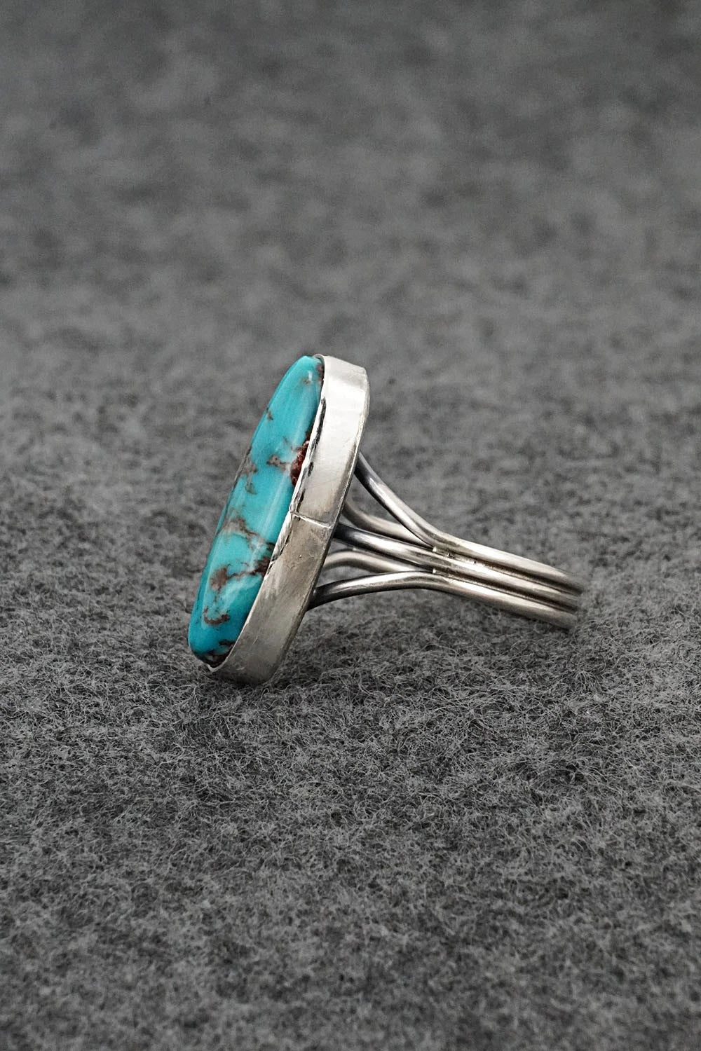 Turquoise & Sterling Silver Ring - Rena Begay - Size 7