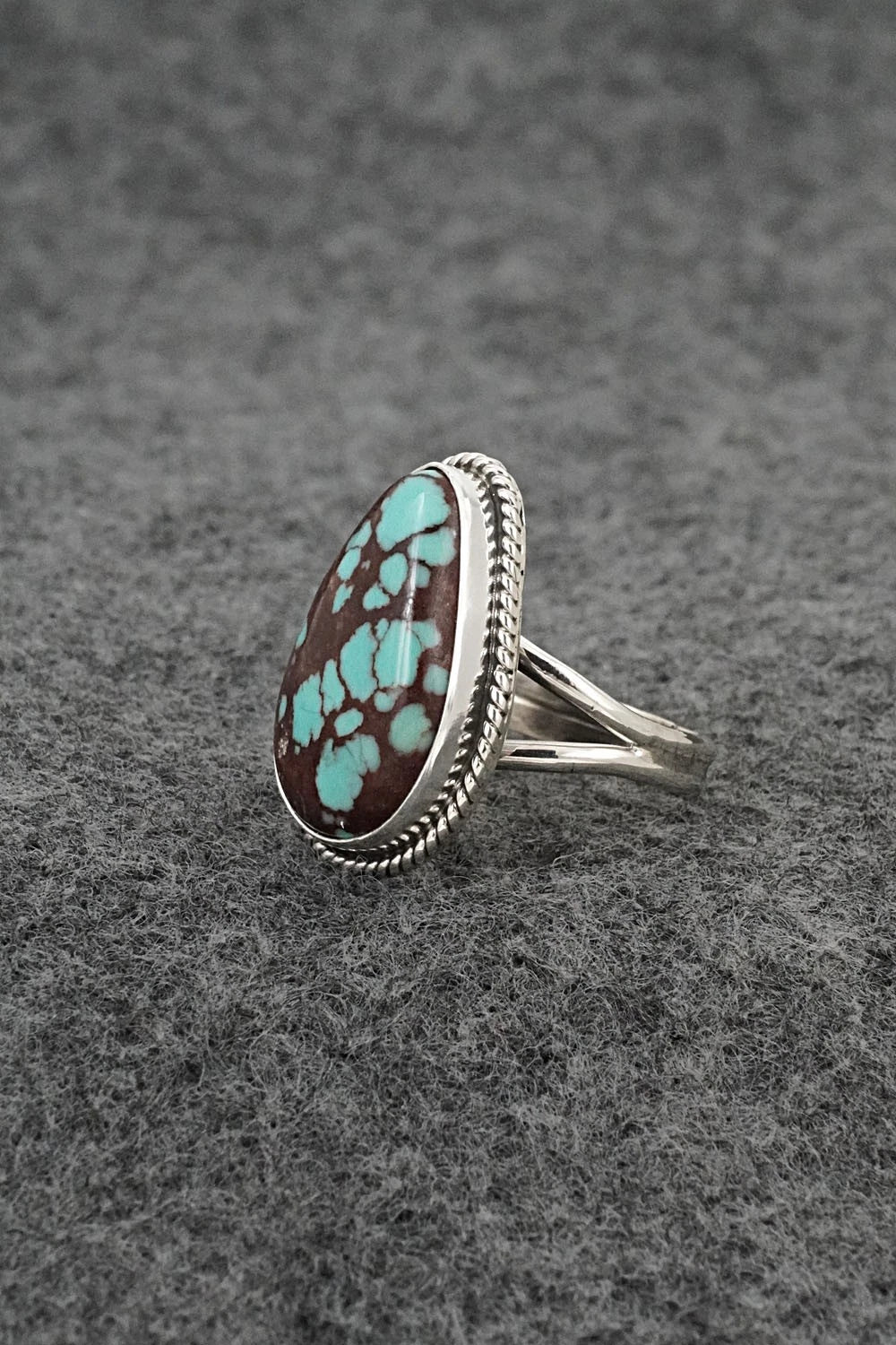 Turquoise & Sterling Silver Ring - Eugene Gruber - Size 6