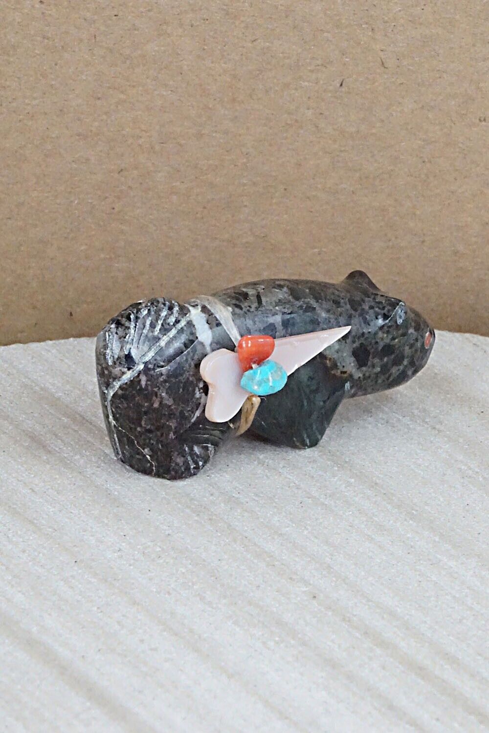 Cat Zuni Fetish Carving - Leland Boone