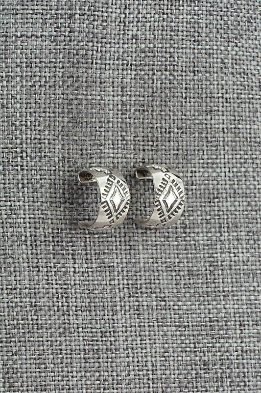 Sterling Silver Hoop Earrings - Nora Ashley