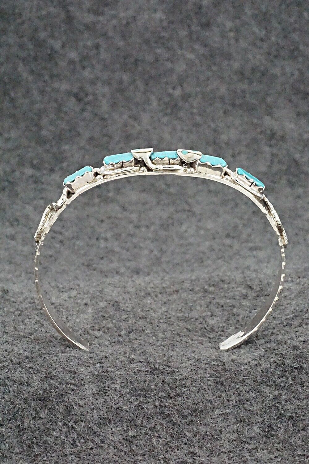 Turquoise & Sterling Silver Bracelet - Joy Calavaza