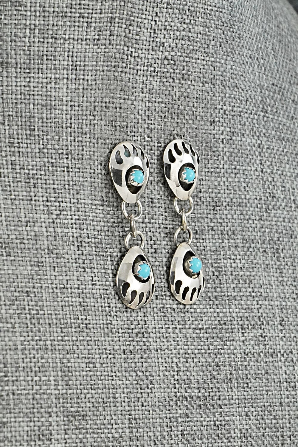 Turquoise & Sterling Silver Earrings - Cynthia John