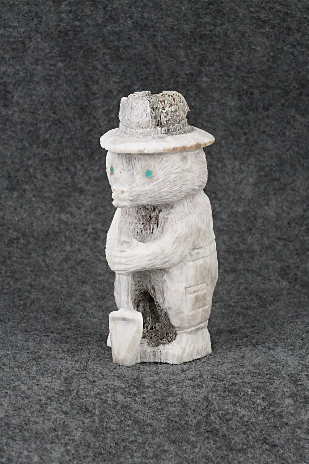Smokey Bear Zuni Fetish Carving - Chris Peina