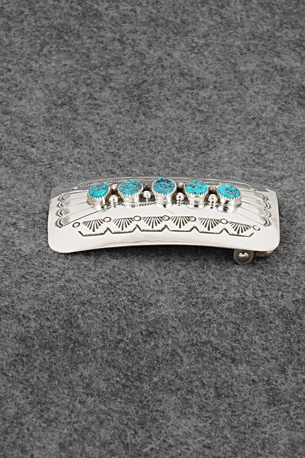 Turquoise & Sterling Silver Belt Buckle - Jolene Begay