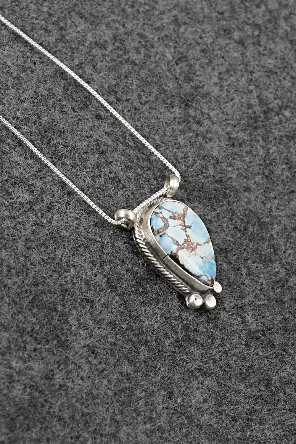 Turquoise & Sterling Silver Necklace - Sharon McCarthy