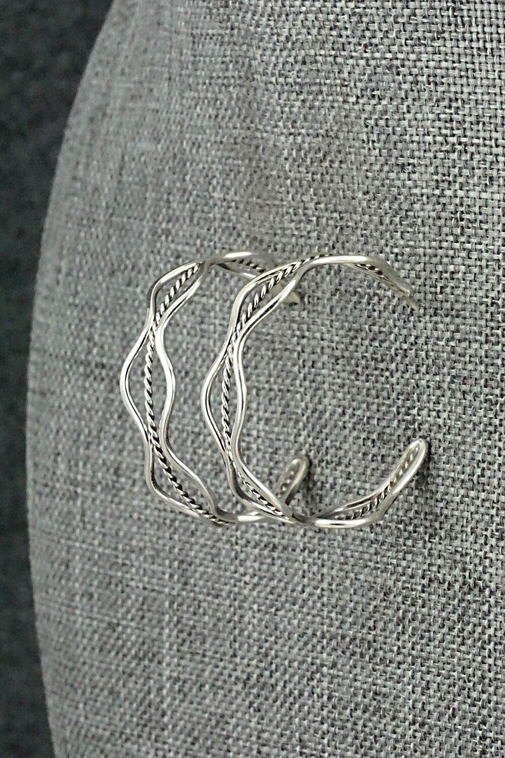 Sterling Silver Hoop Earrings - Elaine Tahe