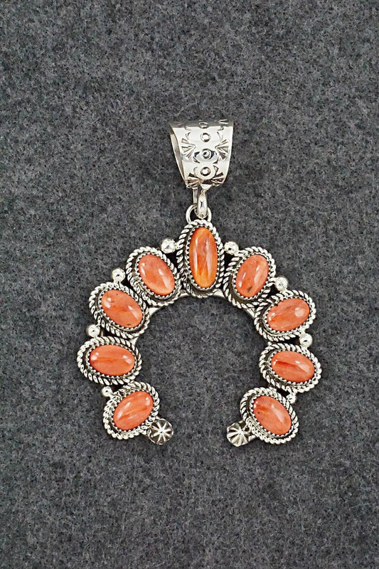 Spiny Oyster & Sterling Silver Pendant - Sandra Parkett