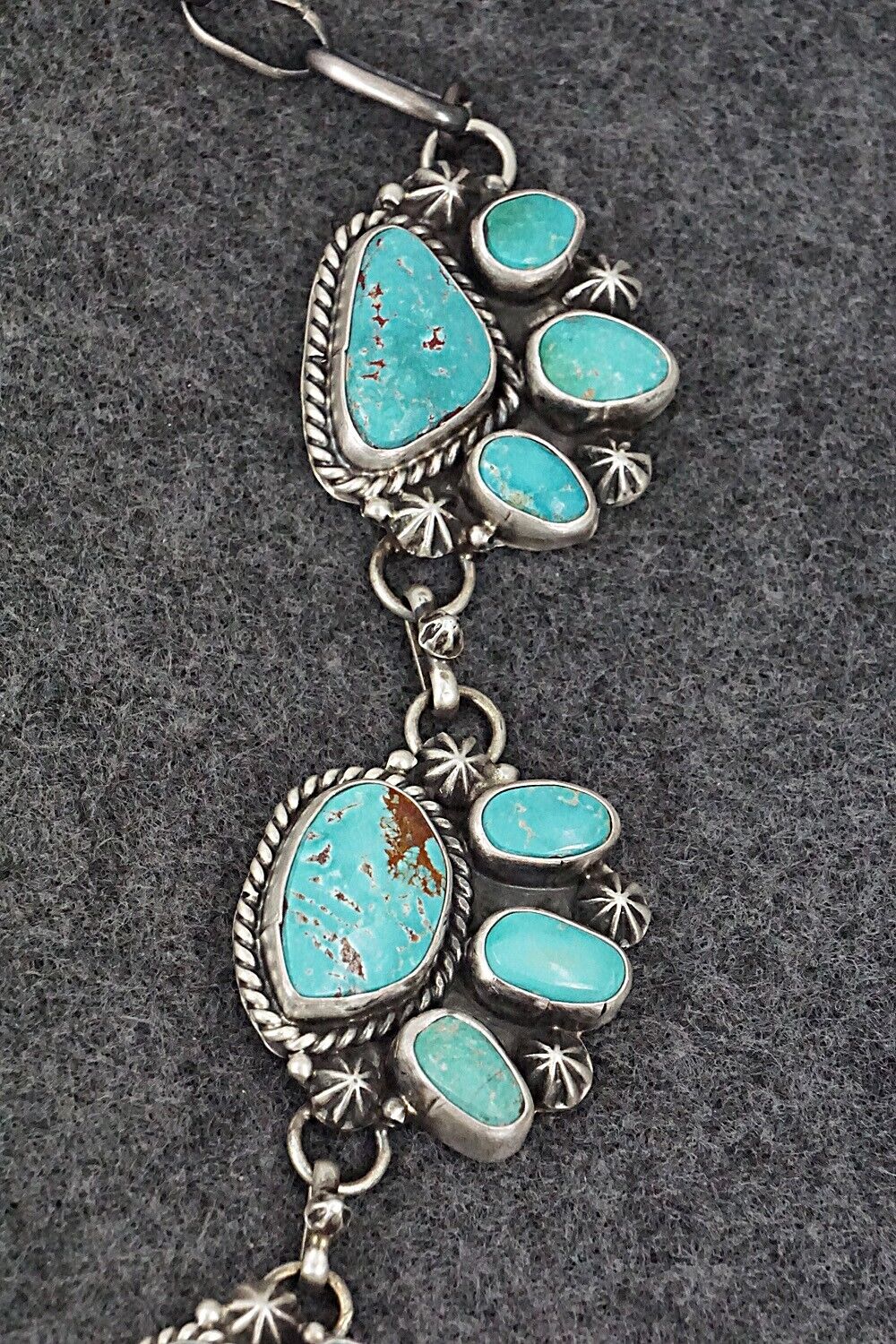 Turquoise & Sterling Silver Necklace and Earrings Set - Bob Becenti