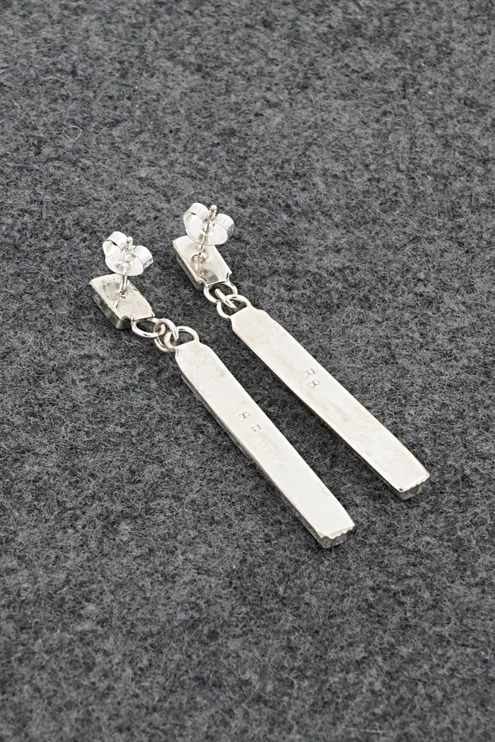 Turquoise & Sterling Silver Earrings - Ricky Booqua