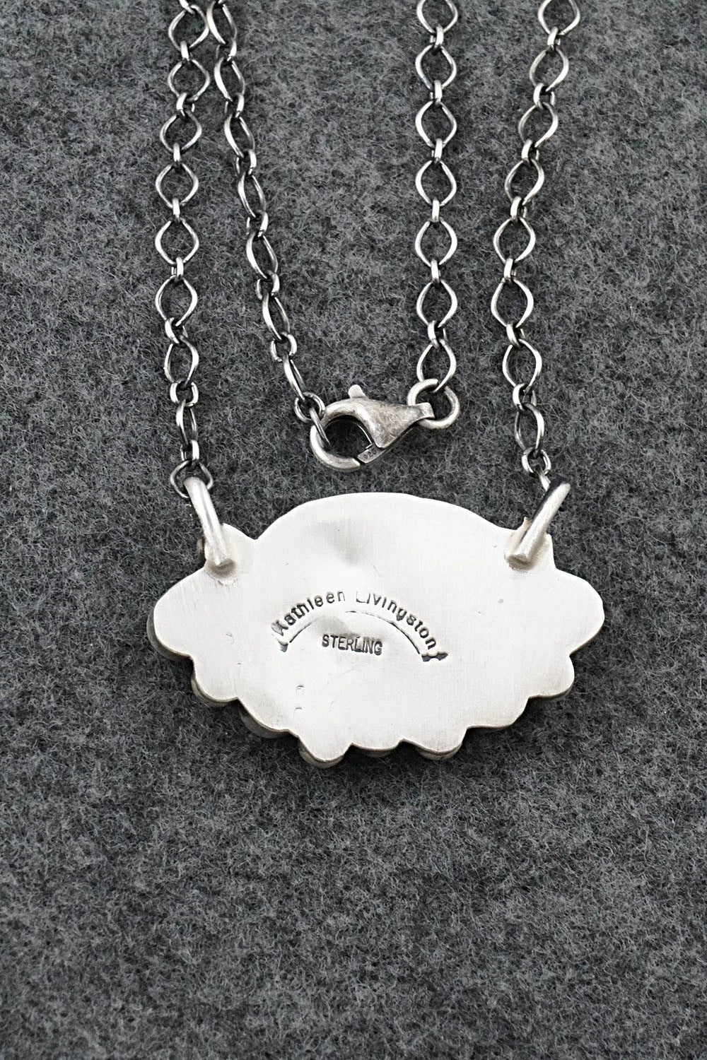 Turquoise & Sterling Silver Necklace - Kathleen Livingston