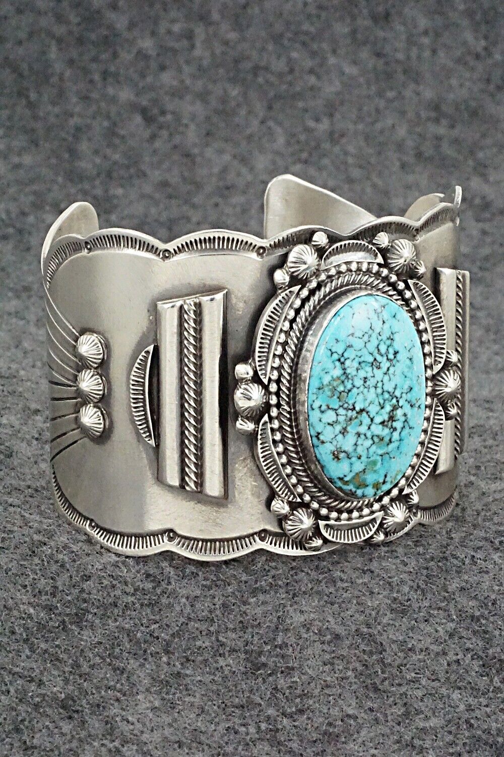 Turquoise & Sterling Silver Bracelet - Tom Lewis