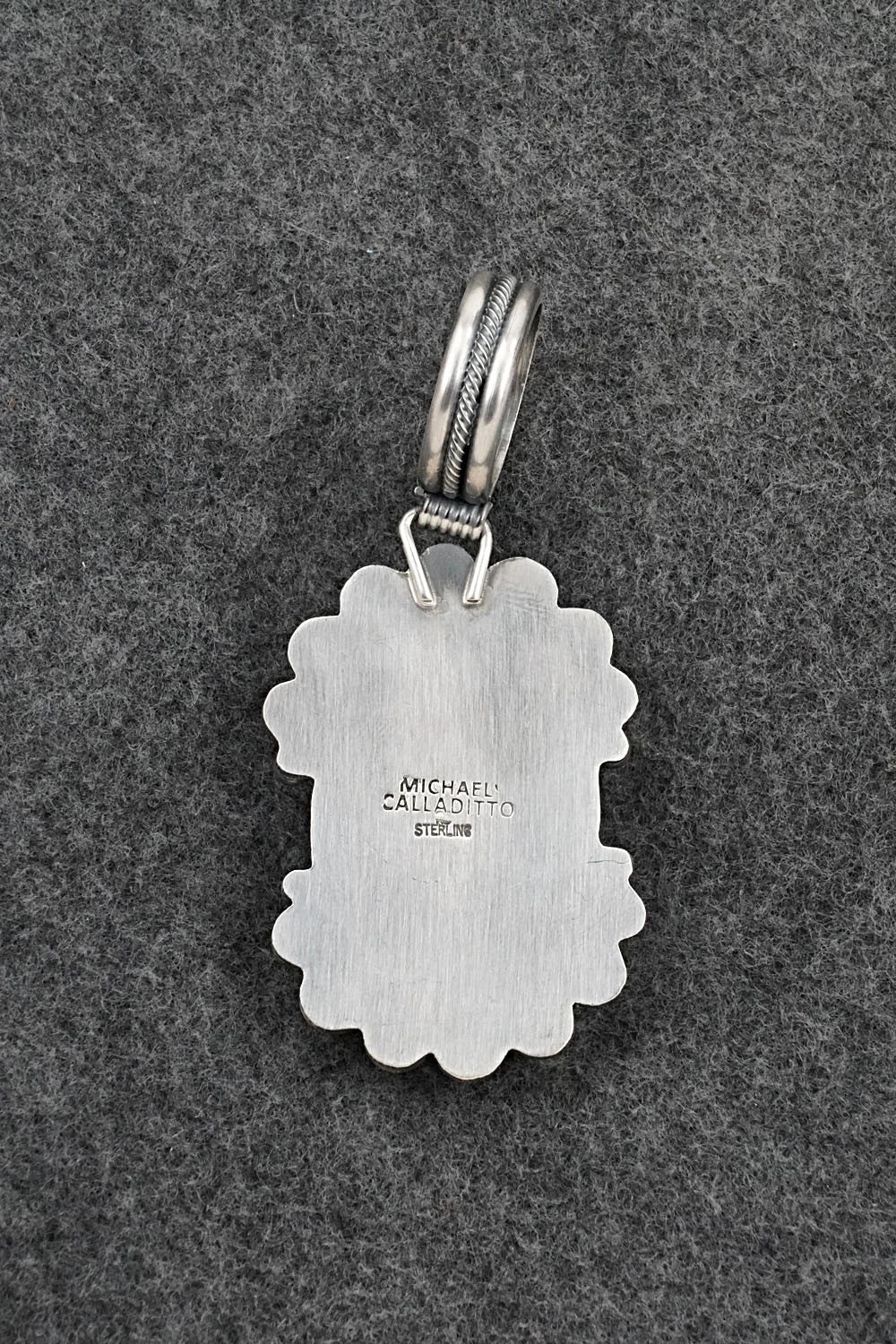 Turquoise & Sterling Silver Pendant - Michael Calladitto