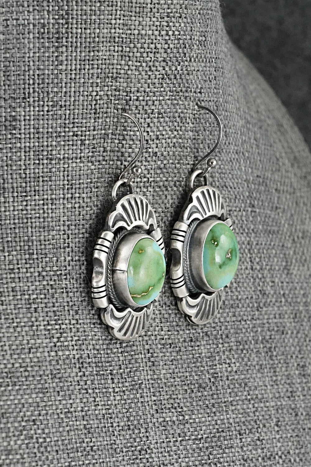 Turquoise & Sterling Silver Necklace and Earrings Set - Jackson Hoskie