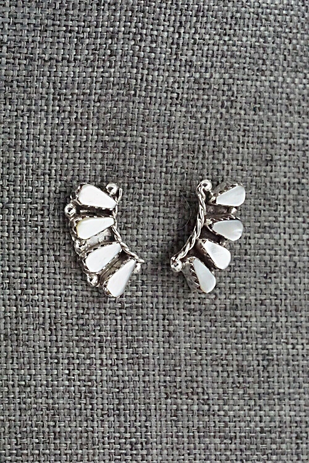 Mother of Pearl & Sterling Silver Earrings - Diane Cachini