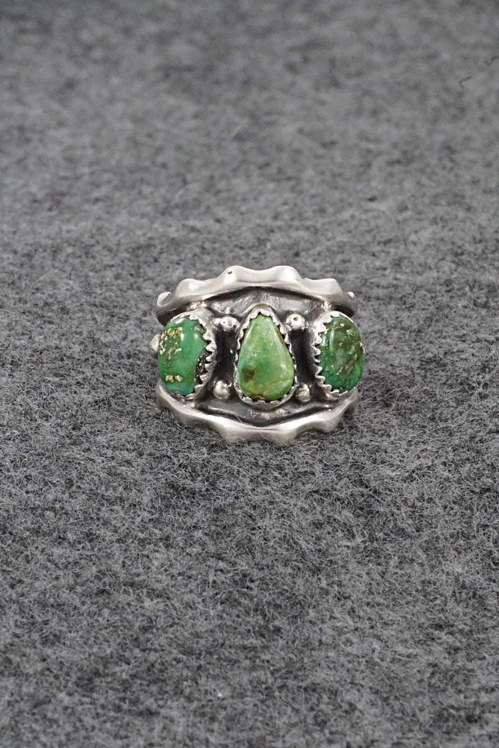Turquoise & Sterling Silver Ring - Genevieve Francisco - Size 7