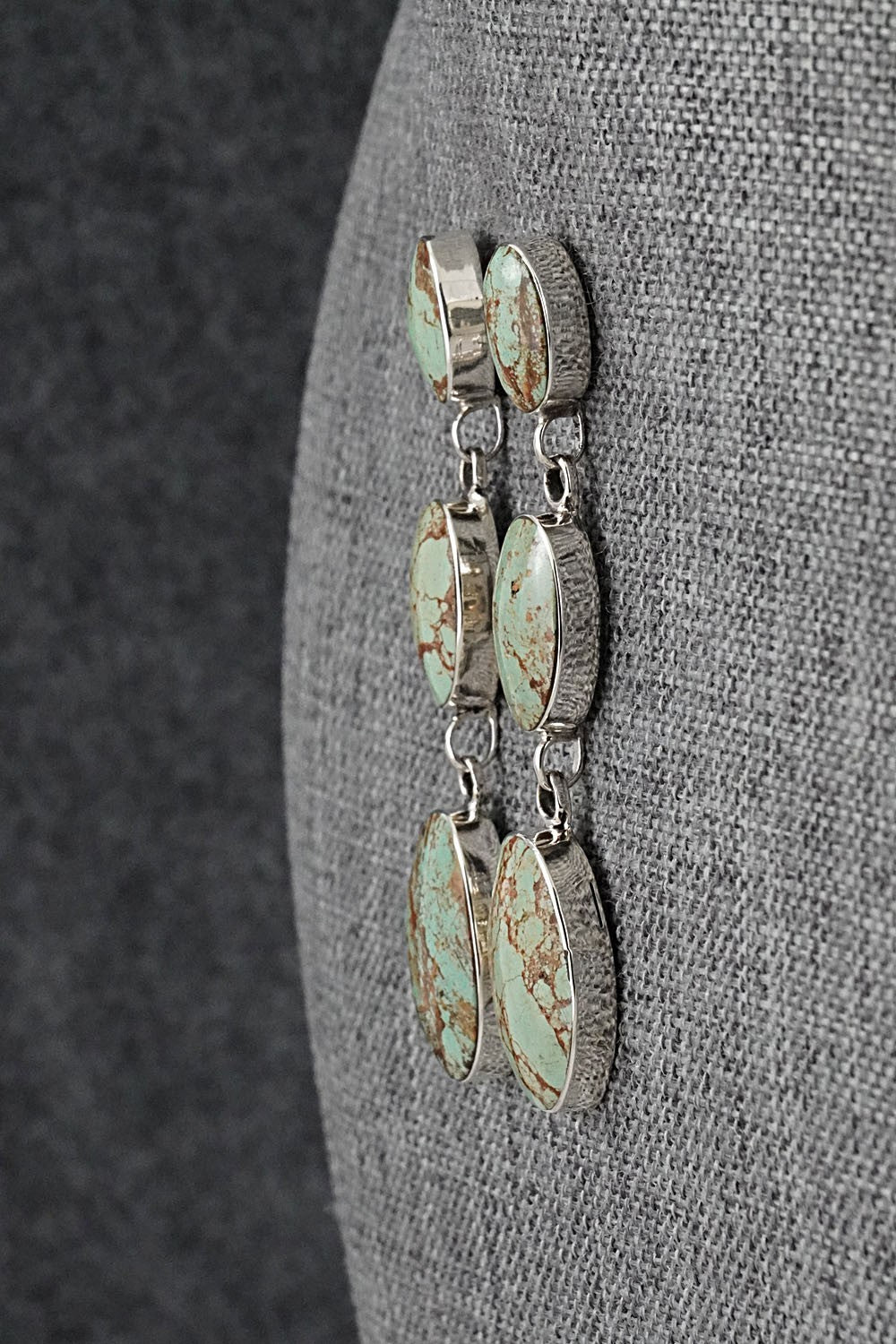 Turquoise & Sterling Silver Earrings - Irvin Tsosie